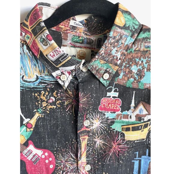 Reyn Spooner Vegas 8th Island Shirt Men’s Small Short Sleeve Button-Up Tailored - Picture 3 of 5